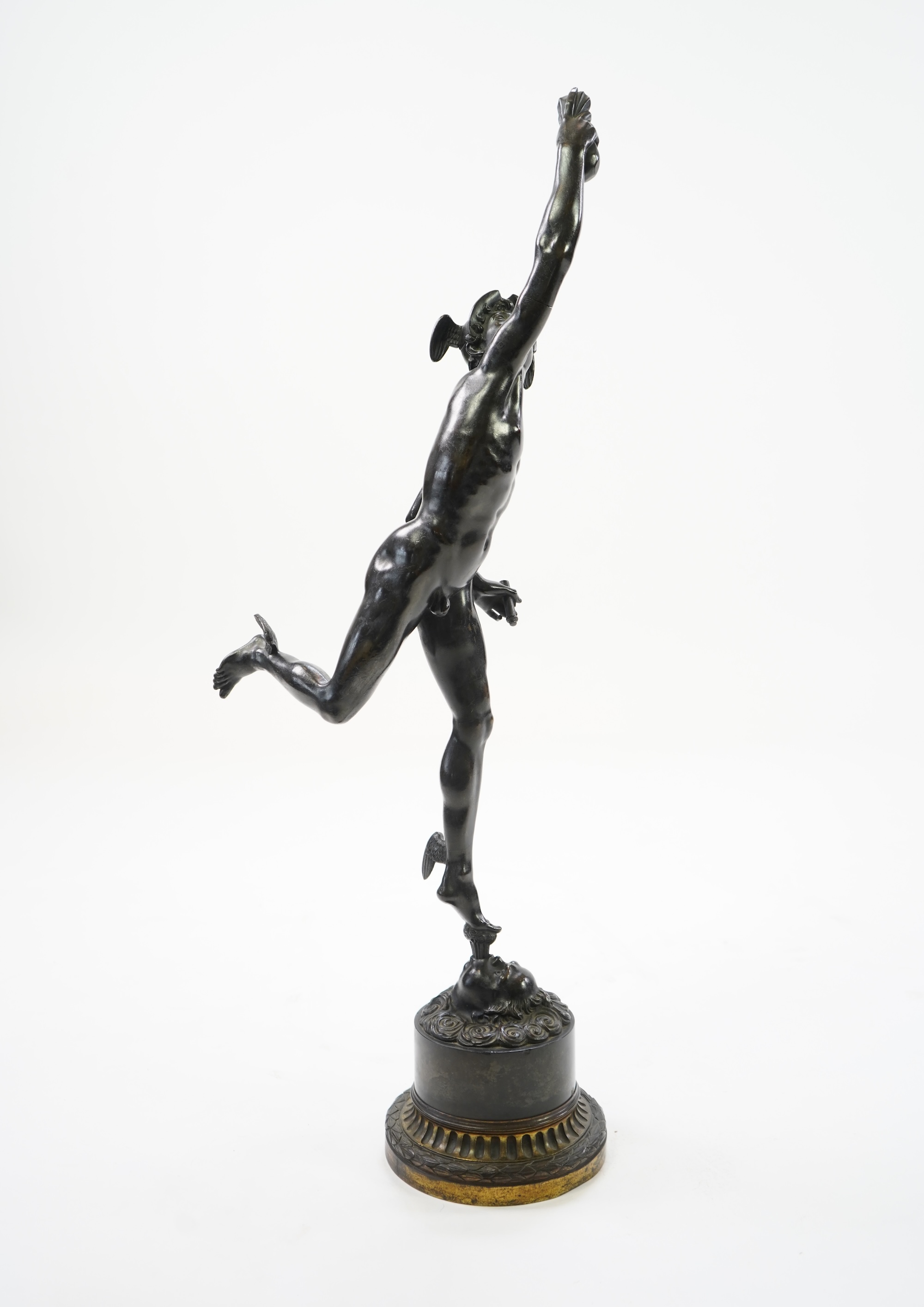 After Giambologna (1529-1608. A patinated bronze of ‘Mercury’, 19th century